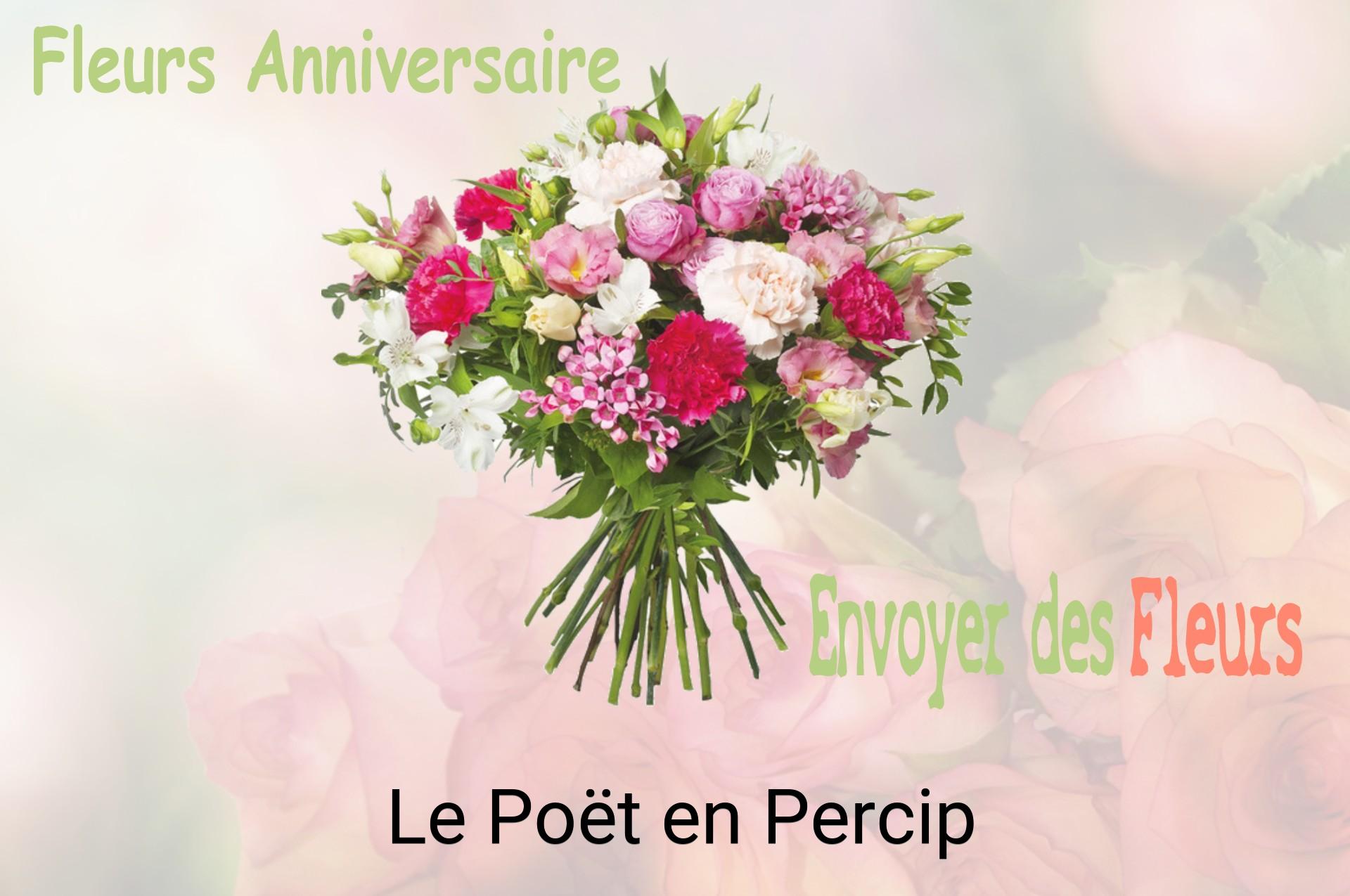 Bouquet de fleurs d’anniversaire livré à Le Poët-en-Percip